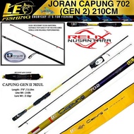 Joran ULTRALIGHT SPINNING RELIX NUSANTARA CAPUNG 702 GEN 2 Long 210CM Already Including Paralloon An