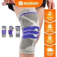 XO GoodFit GF513K Silicone Cushion Sports Knee Wrap, 4-Way Stretch, Spring Support Bar