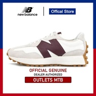 【Οfficial Store】New Balance NB 327 WS327KA White Red men's and women's shoes casual sports shoes