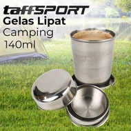 Taffsport Folding cup - pull stainless steel cap 69ml 140 240mlML coffee cup mug
