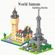 World famous diamond building blocks LBOYU, Eiffel Tower, Merlion, Taj Mahal, Merlion Park Nanoblock，Educational Toys for kids