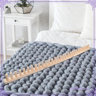 [PerfkfcMY] Wooden Loom Frame for DIY Throw Blankets Wooden Peg Frame Hand Knitting Gift