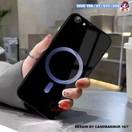 2D Glossy Hardcase Case Vivo Y69 V7 V17 V19 V15 S1 Pro - Hard Material Circle Pattern Case
