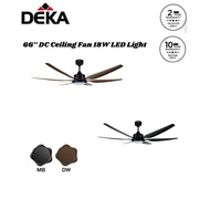 DEKA [NEON 66”LED] 66” DC Ceiling Fan 18W LED Light
