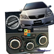 Aircond knob Modern Vios NCP42, vios 2003 2004 2005 2006 2007 1st gen,yaris 1st gen 1 SET/3pcs Airco