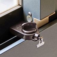 日本GUARD 兒童安全鋁窗鎖_小確保環(棕)