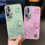 Phone Case for Oppo Reno11 Pro 11F Back Cover Starry Sky Cartoon Planet Pattern Silicone Soft Glossy Clear for Oppo Reno 11F 11 Pro Cover Cases