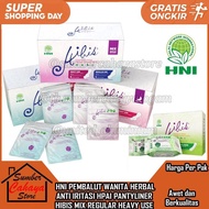 READY STOCK!! HIBIS PEMBALUT WANITA HERBAL HPAI HNI PANTYLINER MIX REGULAR HEAVY USE PANTY LINER 10 
