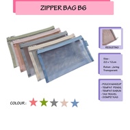 Zipper Bag B6 Pencil Case/ Zipper Folder/ Cosmetic Bag/ Pencil Case/ Zippered Mesh Bag/ Makeup Pouch