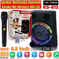 speaker Bluetooth multimedia advance plus mic wireless KS612  KS-612 bt  bluetooth Karaoke speaker s