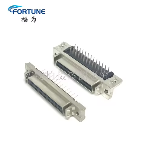 1Pcs SCSI-DB Type 50Pin/68Pin/100Pin/Female 100Pin Connector Straight Needle /Curved Needle Servo Co