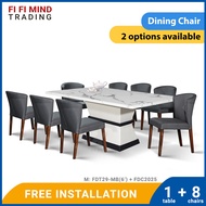 Patrick Marble Dining Set/ Marble Dining Table/ Meja Makan 6 Kerusi/ Meja Makan Marble/ Meja Makan S