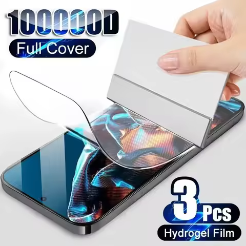 3Pcs Cover Hydrogel film For Xiaomi Poco F6 F5 F4 GT X6 X5 X4 M4 Pro 5G M5 M5s C55 C51 C50 C40 F3 X3