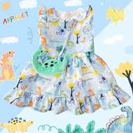 Arpanet girl Dress/Apa/Size s Blue Dinosaur new