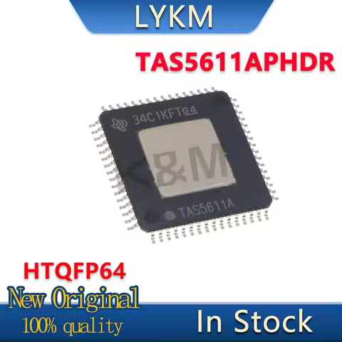 1/Piece New Original TAS5611APHDR TAS5611A HTQFP64 Class D audio power amplifier chip In Stock