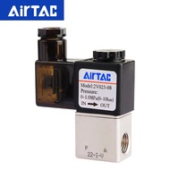 Injap Kawalan Bendalir 2V Asal AirTAC 2/2Hala 2V025-06/2V025-08 Mengawal Injap Solenoid 12V 24V 110V
