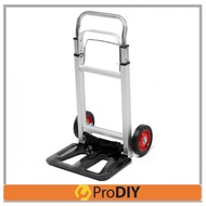 9020 Foldable Aluminium Luggage Dolly Push Hand Truck Trolley Cargo Wheels