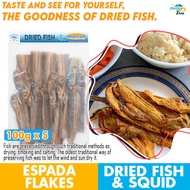 Dried Fish ESPADA FLAKES Dried Espada Flakes ( 100g/200g/500g/1KG ) Sun Dried Fish Quality Taste Dri