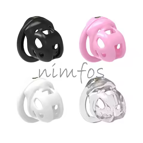 Mini Mamba Male Chastity Device Breathable Cage Mini Lock with 4 Rings Fetish Bondage BDSM