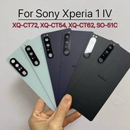 For Sony Xperia 1 IV XQ-CT72, XQ-CT54, XQ-CT62, SO-51C Battery Cover Back Lid Door Rear Housing Pane