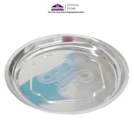 32 CM Stainless Steel Round Tray/ Round Serving Tray/ Round Baking Tray/ Round Serving Tray Multipur