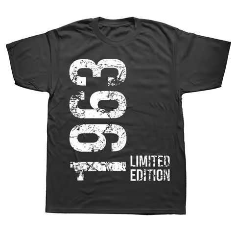 Novelty 61th Birthday 61 Years Retro Vintage 1963 T Shirts Graphic Cotton Streetwear Short Sleeve Bi