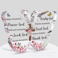 Bible verse acrylic decoration butterfly shape happy moments