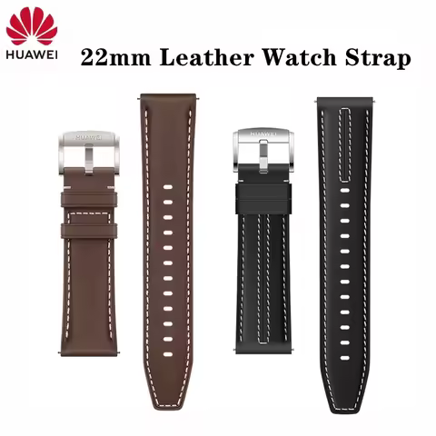 Original Huawei GT 2 3 4 22mm Leather Watch Strap for Huawei GT5 6 Pro Vegan Leather Watch Band Watc