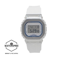 [Watchspree] Casio G-Shock for Ladies' Metal-Clad Retro Design White Resin Band Watch GMS5600LC-7D GM-S5600LC-7D GM-S5600LC-7