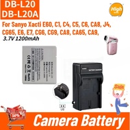 DB-L20 DB-L20A High Quality Camera Battery 3.7V 1200mAh for Sanyo Xacti C1 C4 C5 C6 CA8 CA65 CA9 E6 