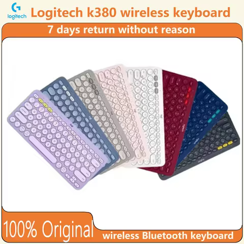 Original Logitech Fashion Series K380 Wireless Bluetooth Keyboard Computer iPad Office Multi-device 