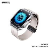 REMAX Watch13 นาฬิกาสปอร์ตแบบอัจฉริยะ จอ AMOLED โค้งมน โทรได้ผ่าน Bluetooth แจ้งเตือนอัจฉริยะ วัดควา