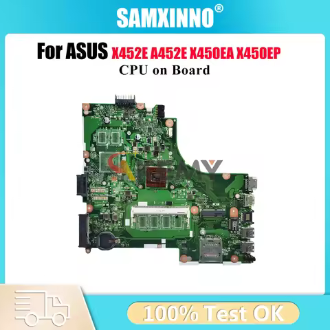X450EA Laptop Motherboard For ASUS VivoBook X450EA X450EP X450E X452E A452E Notebook Mainboard With 