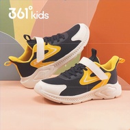 361 Degrees Kids Running Shoes For Kids Girl and Boy EU33-42 Lightweight AntiSlip Black Sneakers