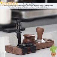 CYMX Tamper Station Base, Compact Design 51mm 54mm 58mm Coffee Tamping Station, Convenient  Wood Sto