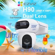 Ezviz H90 Dual Lens 4MP+ 4MP Dual Rotation PanTilt Two Way Talk Color Night Vision WiFi Outdoor Secu