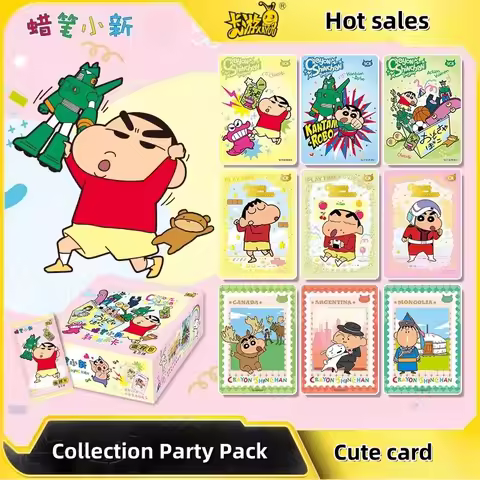 KAYOU Genuine Crayon Shin Chan Party Series Exquisite Cards Anime Movie Periphery Cute Children's Bi
