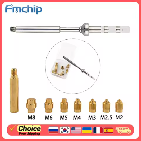 TS Hot Swap Nut Soldering Iron Tips for TS100/TS101/PINE64 Soldering Irons M2-M8 Kit 3D Embedded Hot