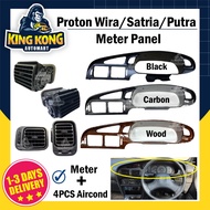 Proton Wira/Satria Dashboard Meter Cluster Meter Panel With Aircond Vent - Black/Carbon/Wood