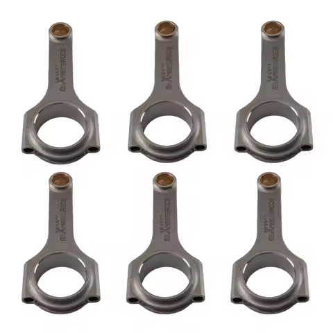 6x H-beam Connecting Rods for BMW M20 M20 B27 325e 2.7L 6cyl 130mm Conrods