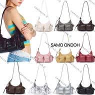 SAMO ONDOH Pocket Mug Bag nappa chocolate black ivory