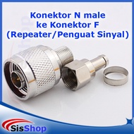 Pay On The Place Repeater Connector/Signal Booster N Male To F Female Connector Rg6 - D6E9Ca