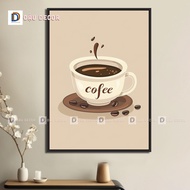 Canvas paintings of coffee shops, soft drinks, cafes, coffee shops, cafe decoration paintings