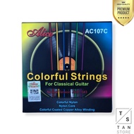 ORIGINAL 1 Set Alice Colorful Nylon Classical Guitar Strings {CUP.3Jn23d}