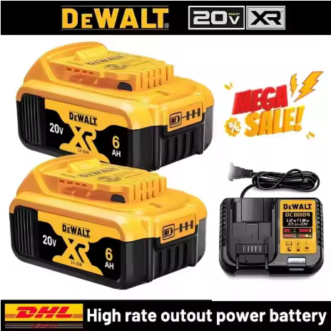 Original 60V 9.0Ah DEWALT Power Tool Battery DCB609 Lithium Ion Batteries High Power 120W 20V 6Ah DC