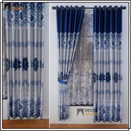 Gorden Jendela Kamar Motif Printing Bahan Kain Blackout Tinggi 230