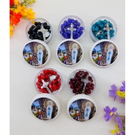 Acrylic Rosary Marble Motif 8 mm Catholic Rosary Catholic Souvenir Catholic Rosary Necklace