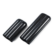 [LIX1] Black Carbon Fiber 2-Cigar Case Lightweight Cigar Storage Tube Holder Travel Humidor for up t