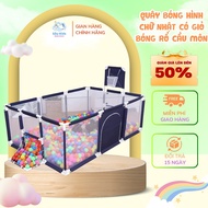 Rectangular Ball Swing for Children – Solid Stainless Steel Frame with Basketball Basket & Goal