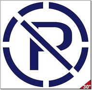 Foldable Compact Storage No Parking Template, 5 - 40 Inches, Convenient to Carry (Translucent, 75cm 